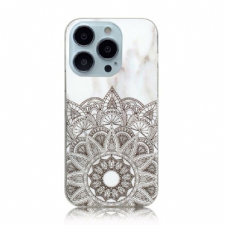 Coque iPhone 13 Pro Max Mandala Marbré