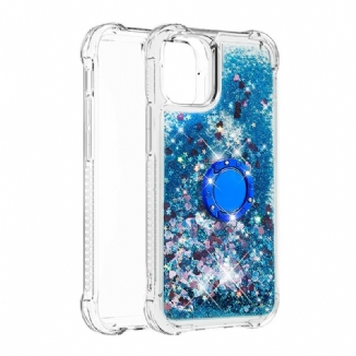 Coque iPhone 13 Pro Max Paillettes avec Anneau-Support