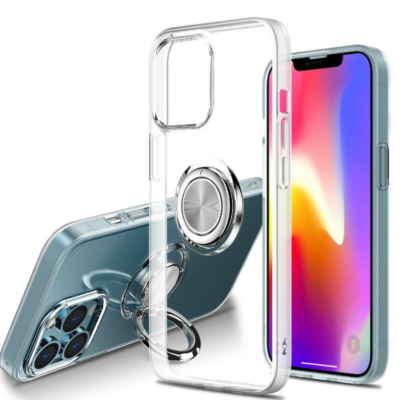 Coque iPhone 13 Pro Max Transparente avec Anneau-Support