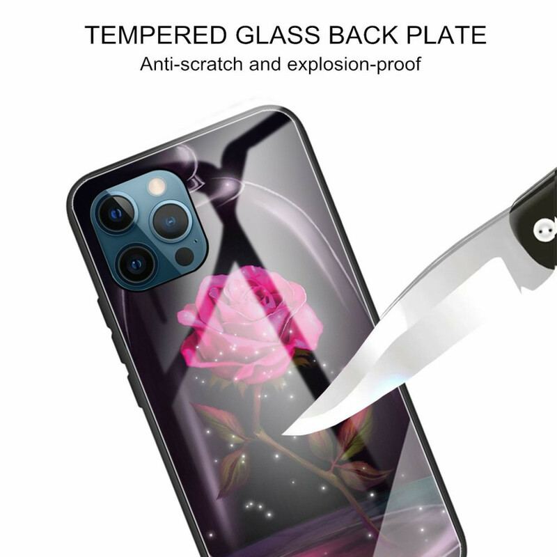 Coque iPhone 13 Pro Max Verre Trempé Rose Magique