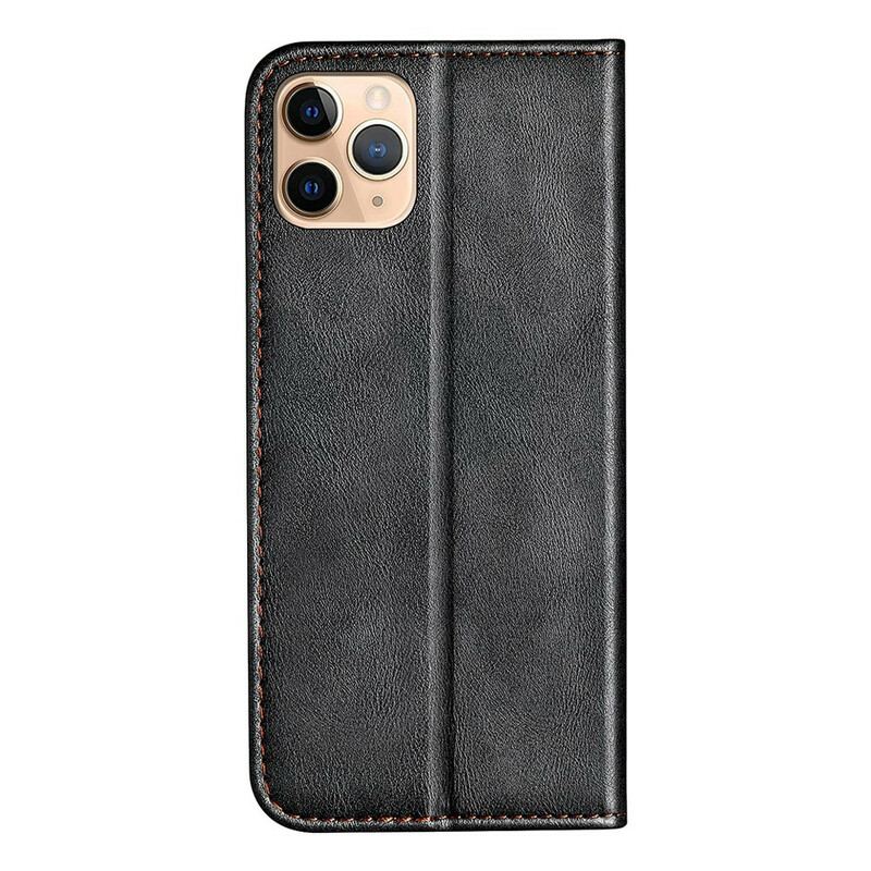 Flip Cover iPhone 13 Pro Max Bicolore Effet Cuir