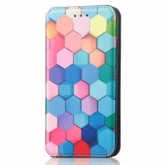 Flip Cover iPhone 13 Pro Max Motif Coloré Surprenant