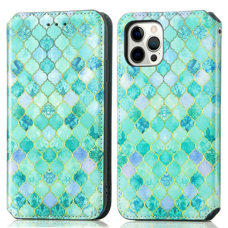 Flip Cover iPhone 13 Pro Max Motif Coloré Surprenant