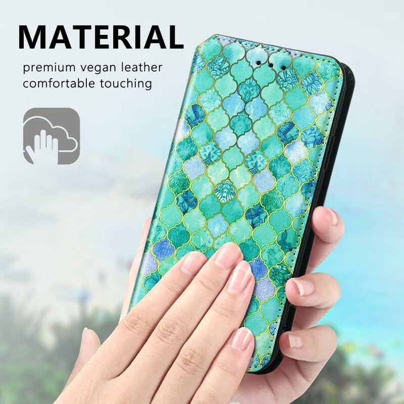 Flip Cover iPhone 13 Pro Max Motif Coloré Surprenant