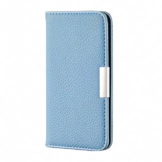 Flip Cover iPhone 13 Pro Max Simili Cuir Litchi Ultra Chic