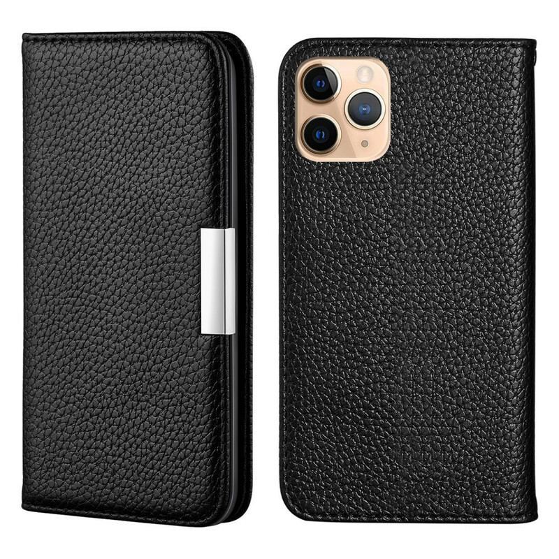 Flip Cover iPhone 13 Pro Max Simili Cuir Litchi Ultra Chic