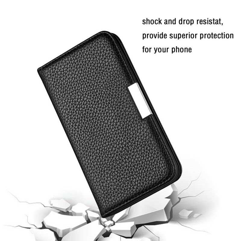 Flip Cover iPhone 13 Pro Max Simili Cuir Litchi Ultra Chic