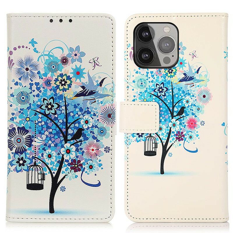 Housse iPhone 13 Pro Max Arbre Fleuri