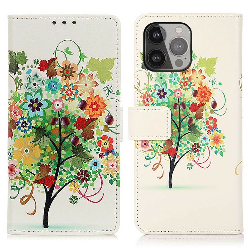 Housse iPhone 13 Pro Max Arbre Fleuri