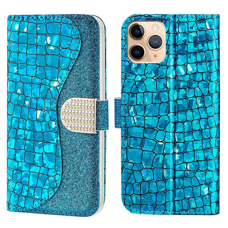 Housse iPhone 13 Pro Max Croco Diamants