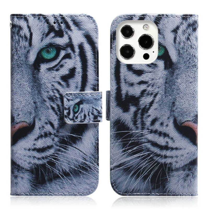 Housse iPhone 13 Pro Max Face de Tigre