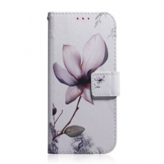 Housse iPhone 13 Pro Max Fleur Vieux Rose