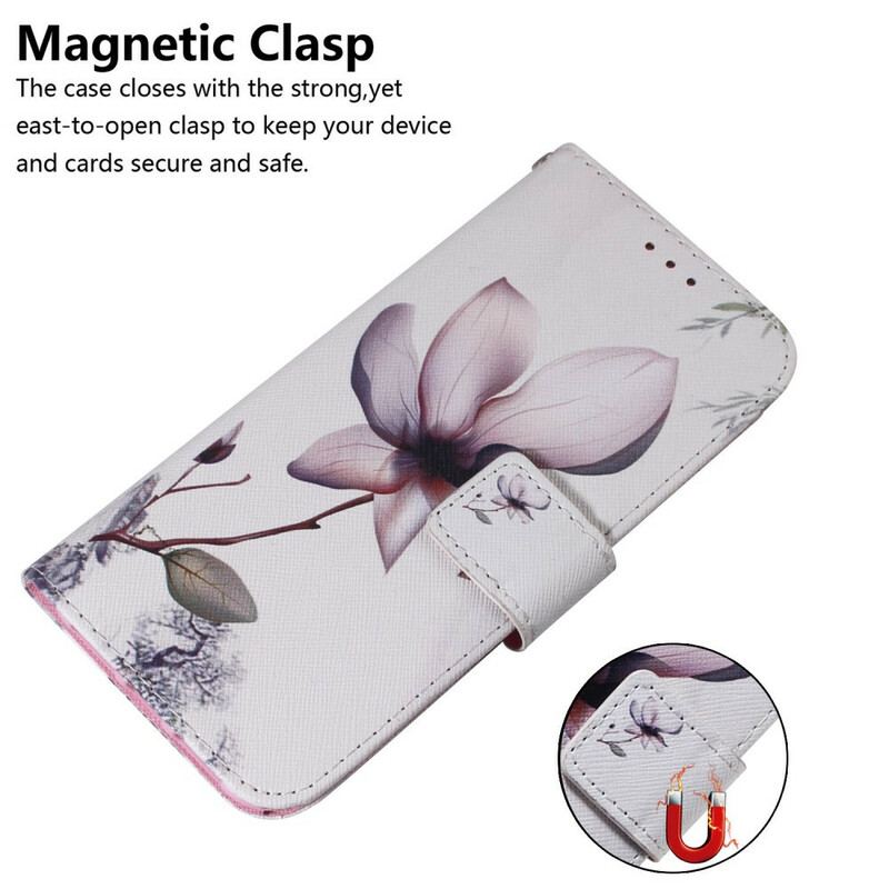 Housse iPhone 13 Pro Max Fleur Vieux Rose