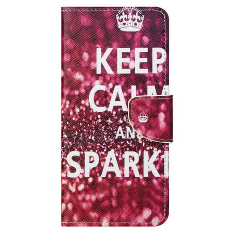 Housse iPhone 13 Pro Max Keep Calm and Sparkle