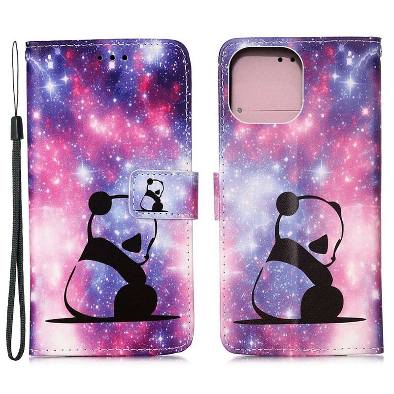 Housse iPhone 13 Pro Max Panda Galaxie