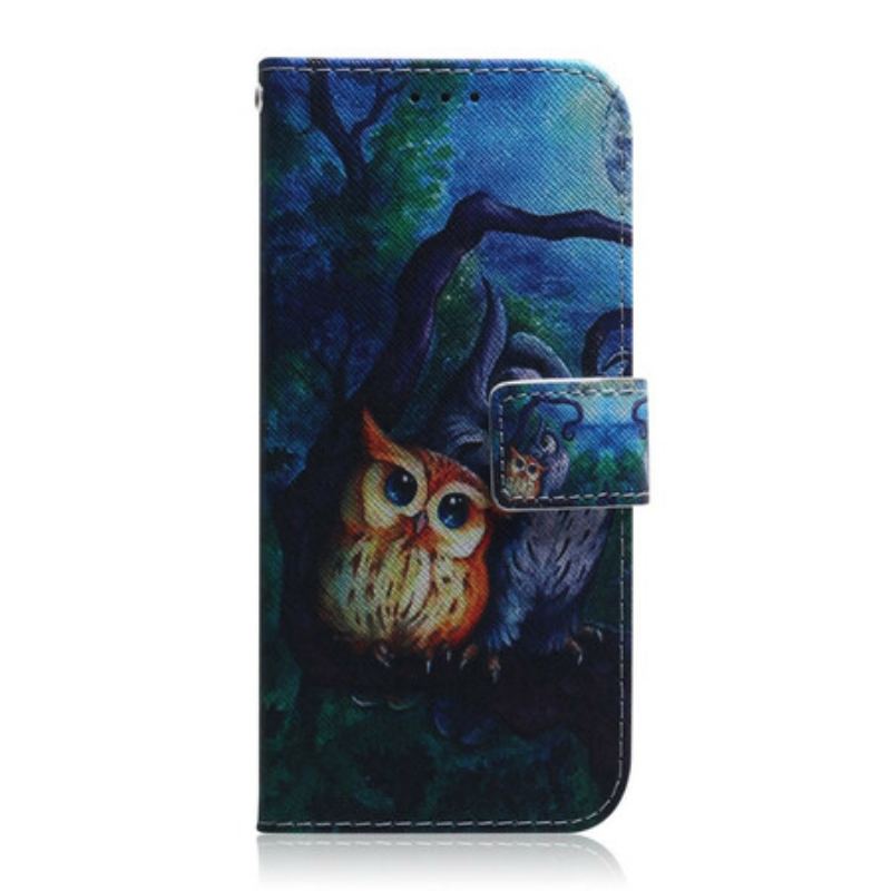 Housse iPhone 13 Pro Max Peinture de Hiboux