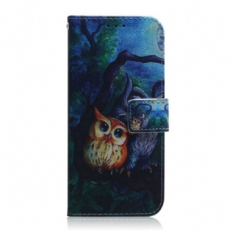 Housse iPhone 13 Pro Max Peinture de Hiboux