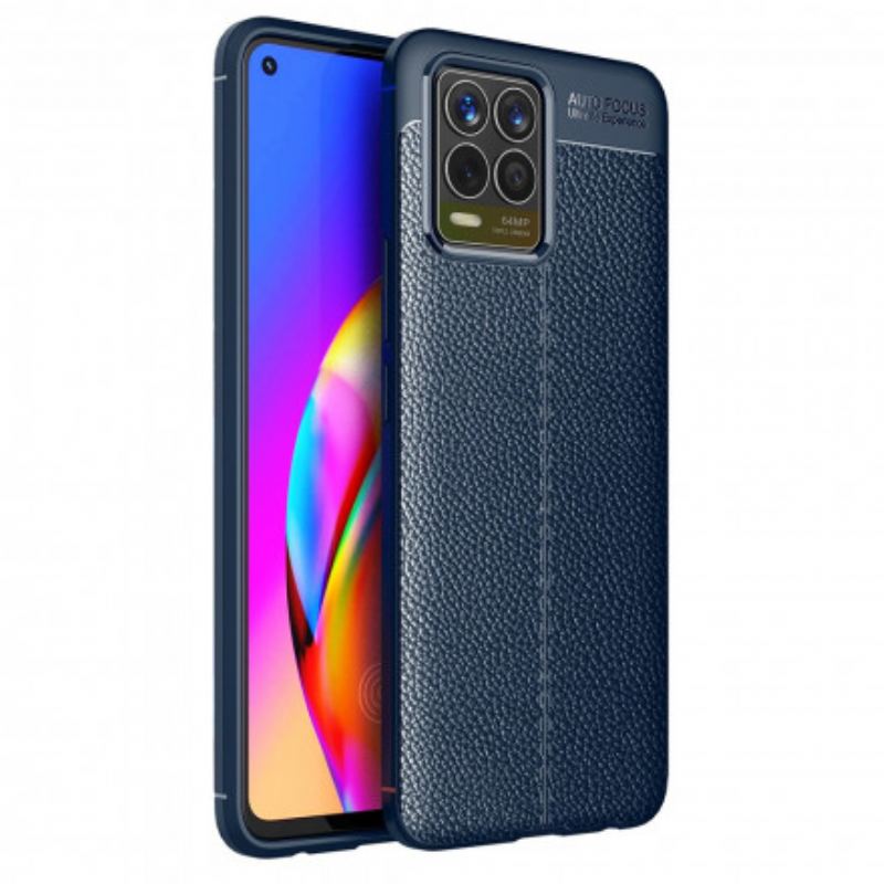 Coque Realme 8 / 8 Pro  Effet Cuir Litchi Double Line