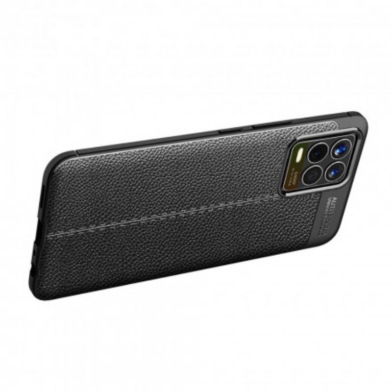 Coque Realme 8 / 8 Pro  Effet Cuir Litchi Double Line