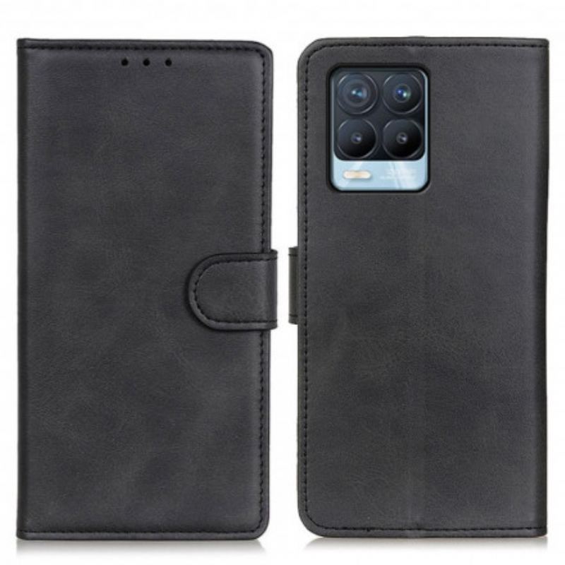 Housse Realme 8 / 8 Pro Effet Cuir Mat Rétro