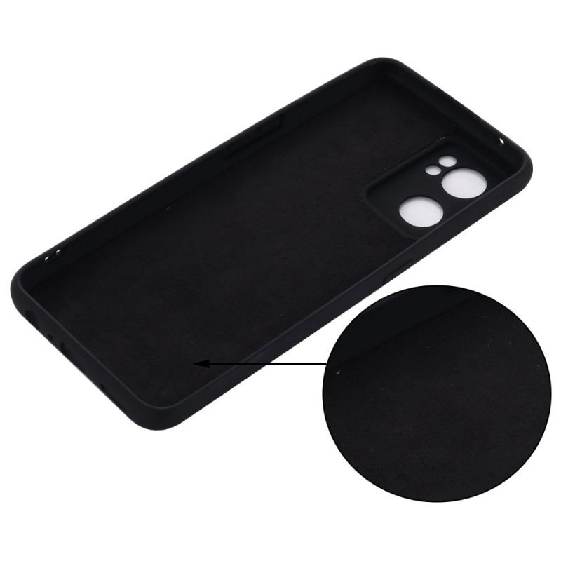 Coque Oppo Find X5 Lite 5G Silicone Liquide avec Lanière