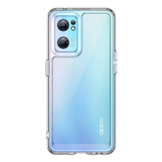 Coque Oppo Find X5 Lite Hybride Rebords Colorés Transparents