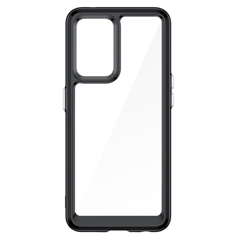 Coque Oppo Find X5 Lite Hybride Rebords Colorés Transparents