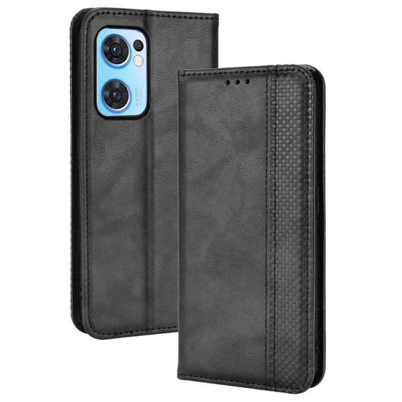 Flip Cover Oppo Find X5 Lite Style Cuir Stylisé