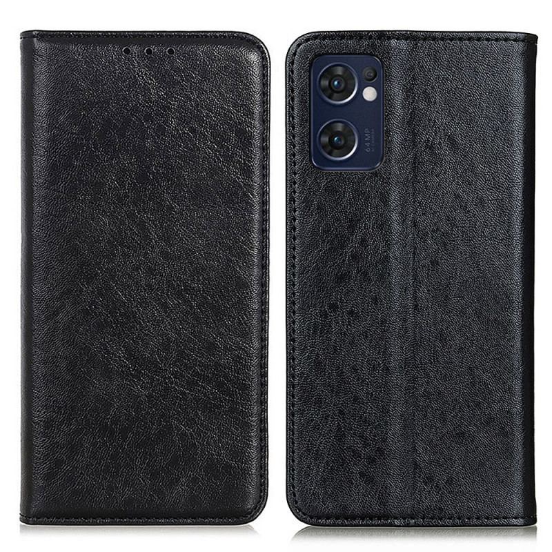 Flip Cover Oppo Find X5 Lite Texture Cuir