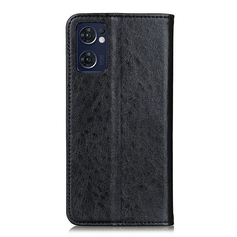 Flip Cover Oppo Find X5 Lite Texture Cuir