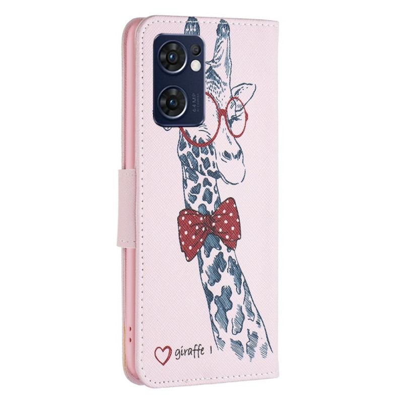 Housse Oppo Find X5 Lite Girafe Intello