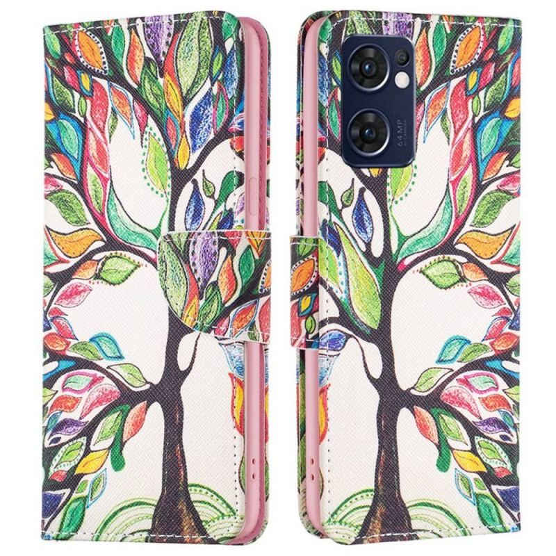 Housse Oppo Find X5 Lite Peinture Arbre