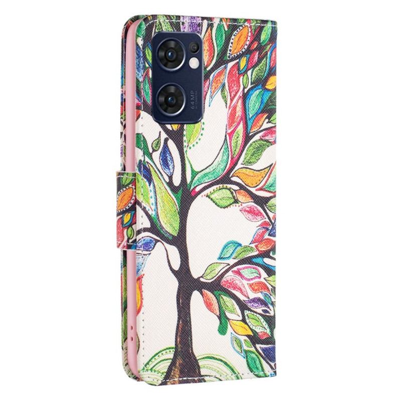 Housse Oppo Find X5 Lite Peinture Arbre