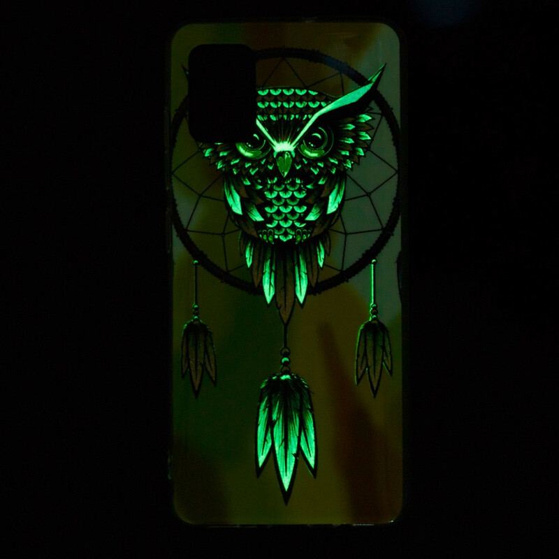 Coque Xiaomi Redmi Note 10/10S/Poco M5s Attrape Rêves Hibou Fluorescente