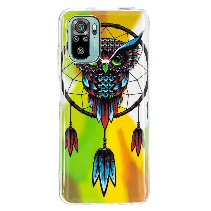 Coque Xiaomi Redmi Note 10/10S/Poco M5s Attrape Rêves Hibou Fluorescente