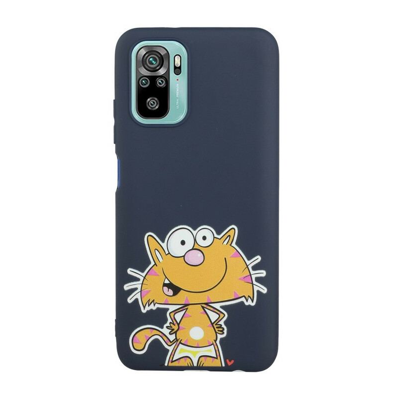 Coque Xiaomi Redmi Note 10/10S/Poco M5s Chat avec Lanière Kiss