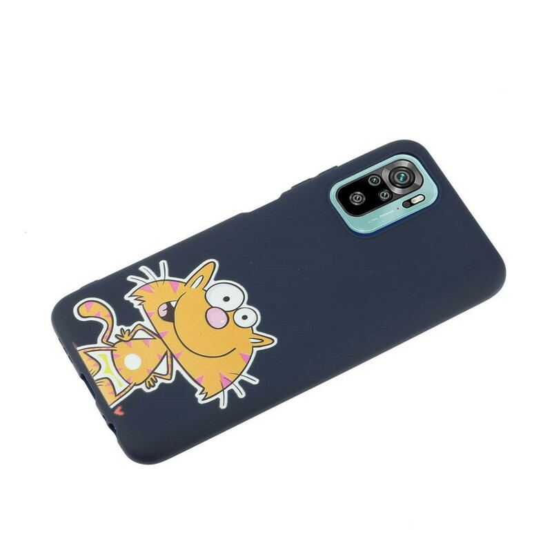 Coque Xiaomi Redmi Note 10/10S/Poco M5s Chat avec Lanière Kiss