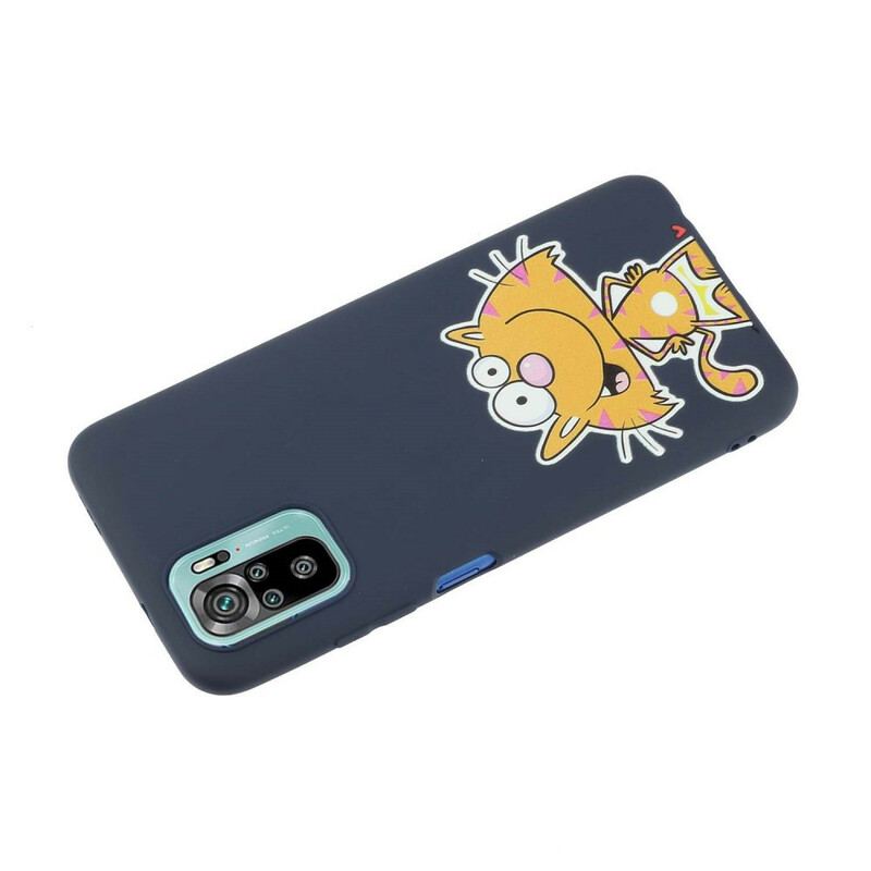 Coque Xiaomi Redmi Note 10/10S/Poco M5s Chat avec Lanière Kiss