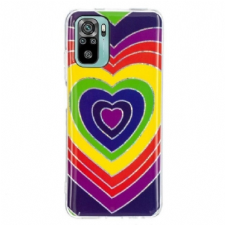 Coque Xiaomi Redmi Note 10/10S/Poco M5s Coeur Psychédélique