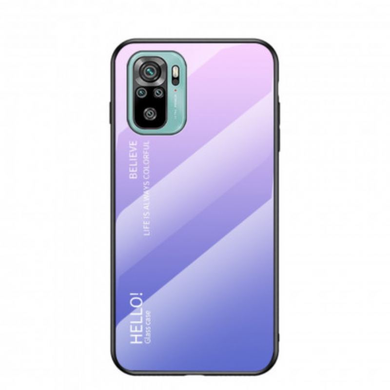 Coque Xiaomi Redmi Note 10/10S/Poco M5s Verre Trempé Hello