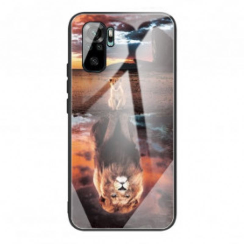 Coque Xiaomi Redmi Note 10/10S/Poco M5s Verre Trempé Rêve de Lionceau