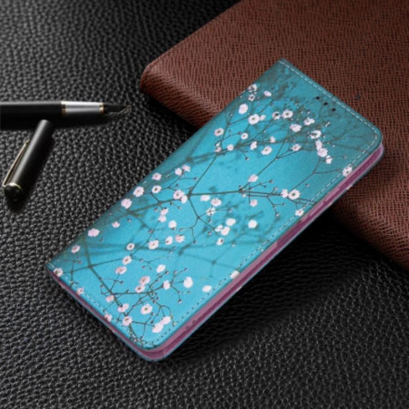 Flip Cover Xiaomi Redmi Note 10/10S/Poco M5s Branches Fleuries