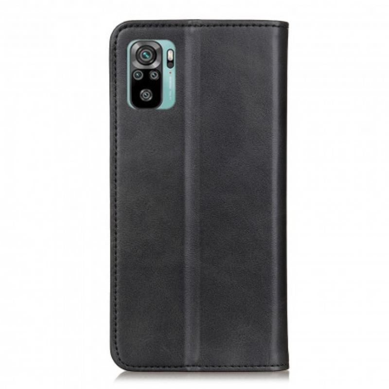 Flip Cover Xiaomi Redmi Note 10/10S/Poco M5s Cuir Fendu