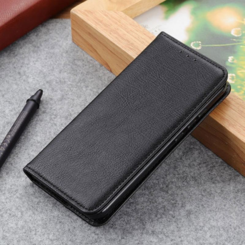 Flip Cover Xiaomi Redmi Note 10/10S/Poco M5s Cuir Fendu Litchi