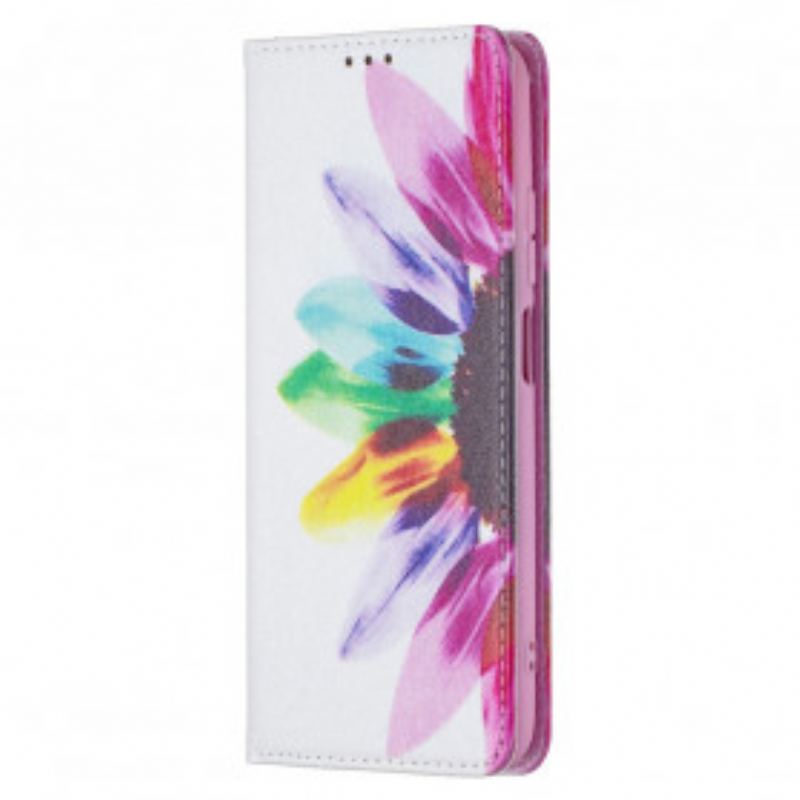 Flip Cover Xiaomi Redmi Note 10/10S/Poco M5s Fleur Aquarelle