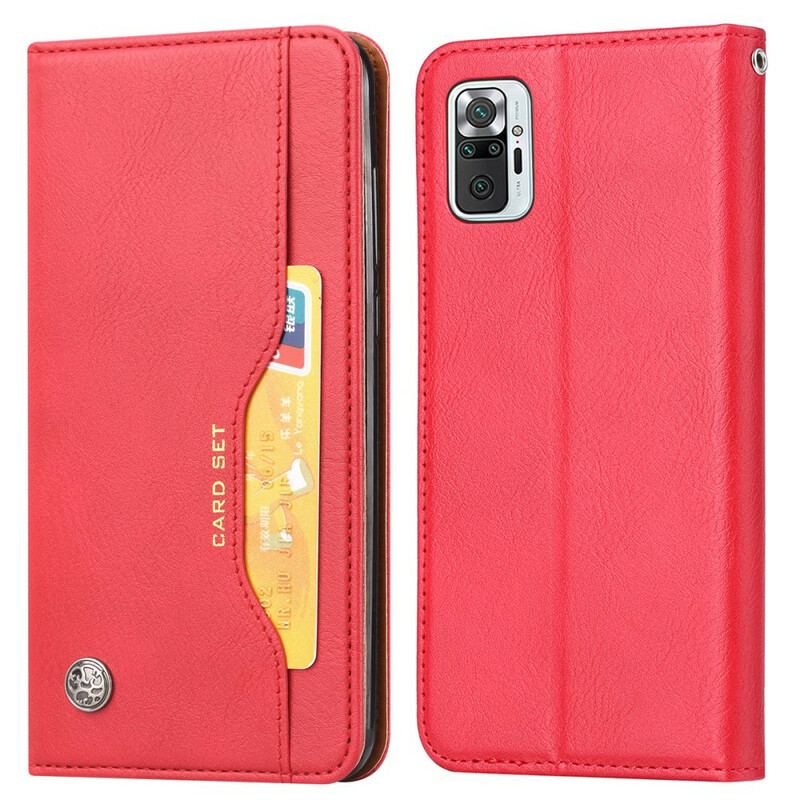 Flip Cover Xiaomi Redmi Note 10/10S/Poco M5s Simili Cuir Porte-Cartes