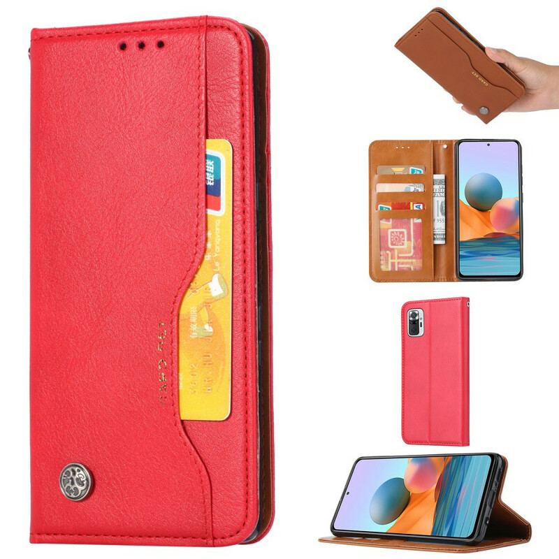 Flip Cover Xiaomi Redmi Note 10/10S/Poco M5s Simili Cuir Porte-Cartes