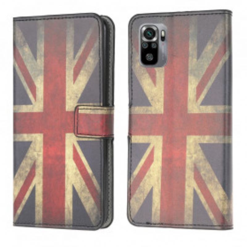 Housse Xiaomi Redmi Note 10/10S/Poco M5s Drapeau Angleterre