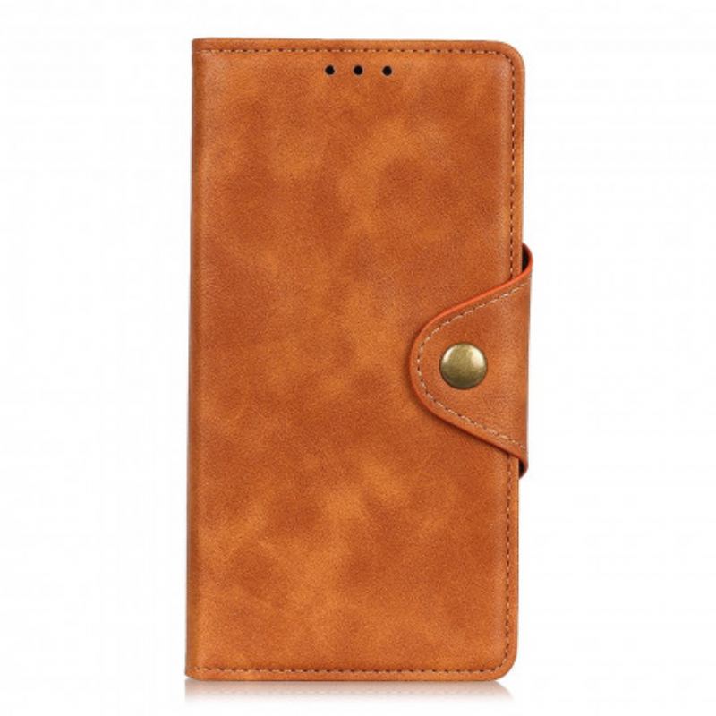 Housse Xiaomi Redmi Note 10/10S/Poco M5s Simili Cuir Bouton