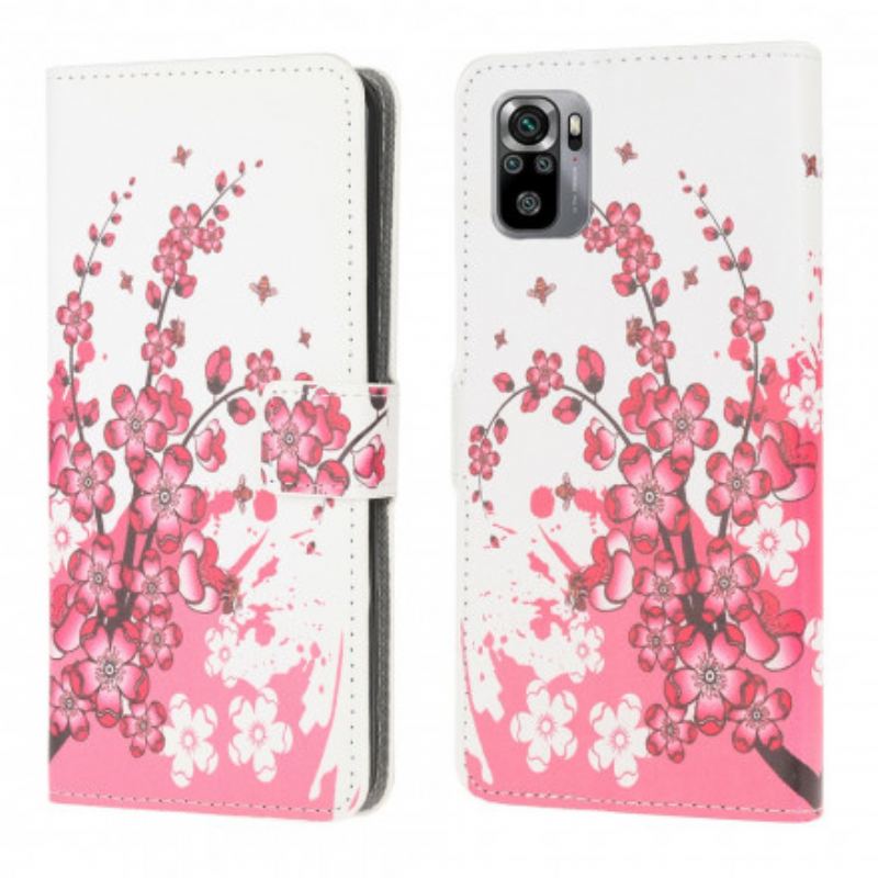 Housse Xiaomi Redmi Note 10/10S/ Poco M5s Tropical Flowers